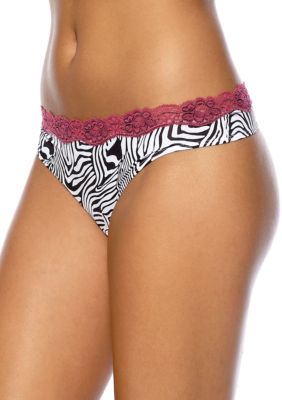 ND Intimates Cross-Dye Print Thong - T91136P