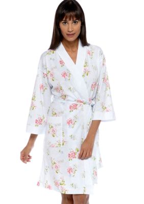 Carole Hochman Lacy Floral Short Robe
