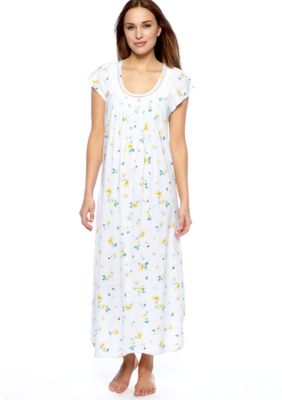 Carole Hochman Tea Rose Striped Long Gown