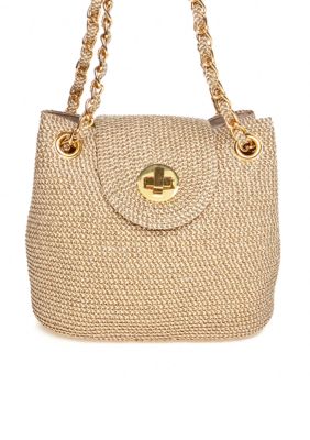 Kim Rogers Metallic Paper Shoulder Bag