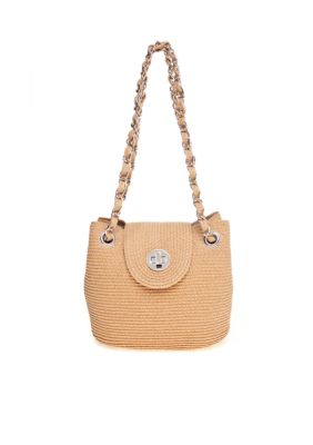 Kim Rogers Solid Paper Straw Mini Purse