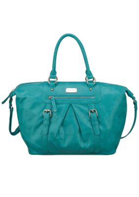 Nine West Snake Charmer Large Pleated Satchel
