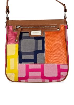 Nine West Vegas Signs Patchwork Medium Crossbody