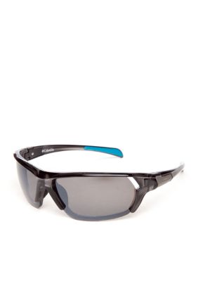 Columbia&trade; Plastic Rectangle Wrap Sunglasses
