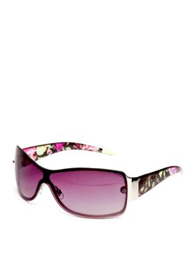 New Directions Rectangle Rimless Sunglasses