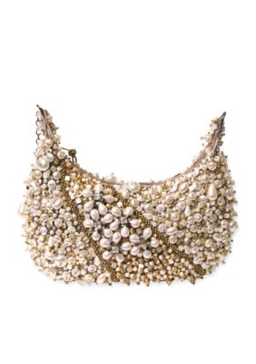 Mary Frances Mini 324 Sea of Pearls Handbag