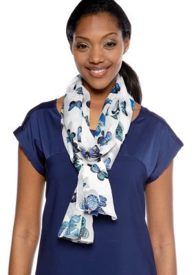 Echo Butterfly Polyester Scarf