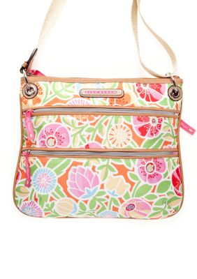 Lily Bloom Mid Size Zipper Cross-Body Bag