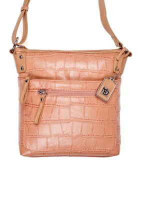 New Directions&reg; Matte Croco Crossbody