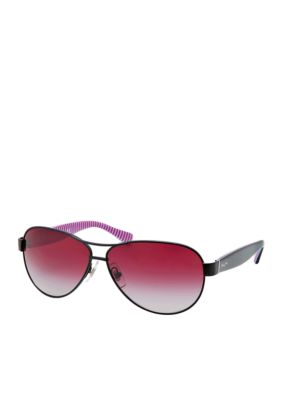 Ralph by Ralph Lauren Feminine Double Bar Aviator Sunglasses