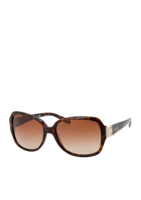 Ralph by Ralph Lauren Square Metal Hinge Sunglasses