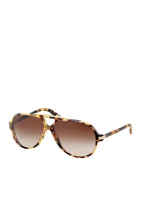 Ralph by Ralph Lauren Keyhole Aviator Sunglasses