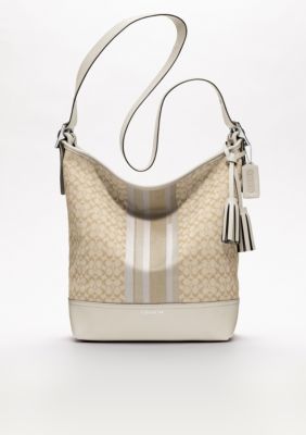 COACH LEGACY SIGNATURE STRIPE DUFFLE 