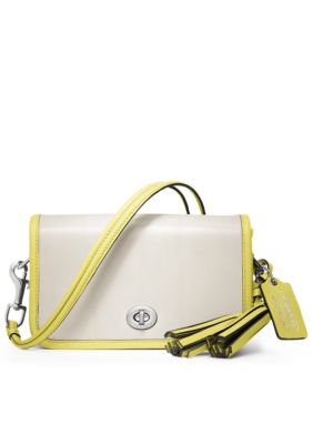 COACH LEGACY ARCHIVAL 2-TONE LEATHER PENNY SHOULDER PURSE