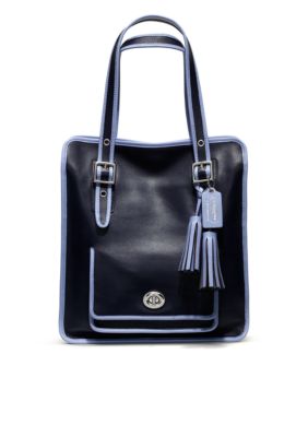 COACH LEGACY ARCHIVAL 2-TONE LEATHER MAGAZINE TOTE