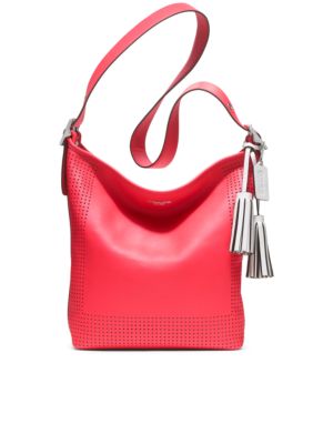 COACH LEGACY PERFORATED LEATHER DUFFLE