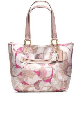 COACH POPPY STAMPED C SMALL TOTE