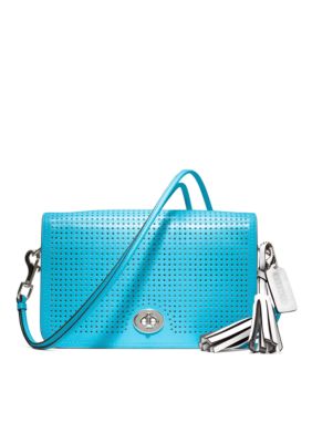 COACH LEGACY PERFORATED LEATHER PENELOPE SHOULDER PURSE