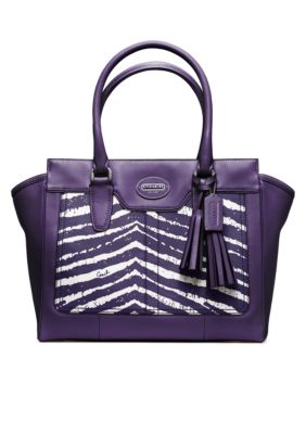 COACH LEGACY ZEBRA PRINT MEDIUM CANDACE CARRYALL