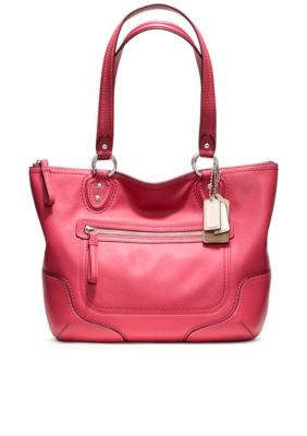 COACH POPPY LEATHER SMALL TOTE