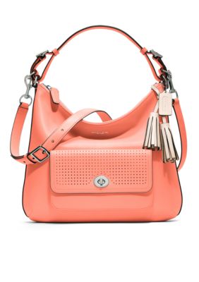 COACH LEGACY PERFORATED LEATHER COURTENAY HOBO