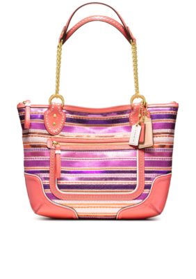 COACH POPPY SEQUIN SMALL CHAIN TOTE