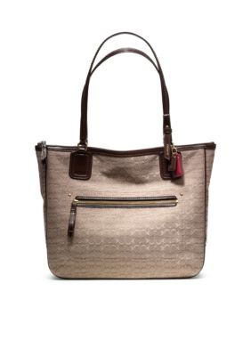COACH POPPY SIGNATURE C MINI OXFORD SMALL TOTE 