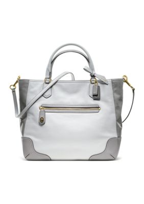 COACH POPPY COLORBLOCK LEATHER SMALL BLAIRE TOTE
