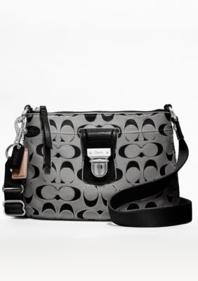 COACH POPPY SIGNATURE METALLIC SWINGPACK