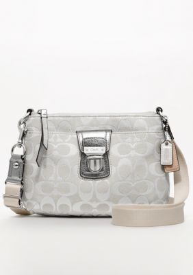 COACH POPPY SIGNATURE METALLIC SWINGPACK