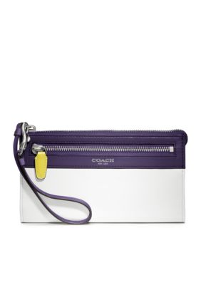 COACH LEGACY COLORBLOCK ZIPPY WALLET