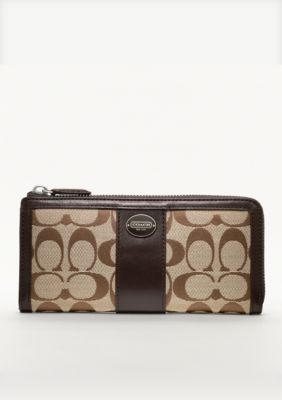 COACH LEGACY SIGNATURE SLIM ZIP WALLET