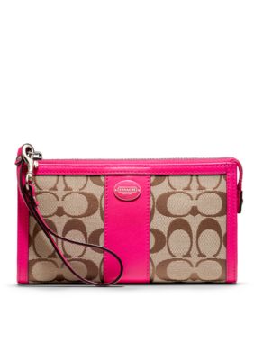 COACH SIGNATURE ZIPPY WALLET