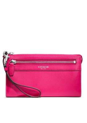 COACH BOXED PROGRAM LEATHER ZIPPY WALLET