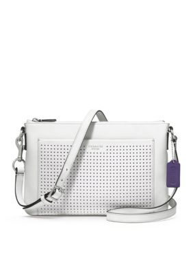 COACH LEGACY PERFORATED LEATHER EAST/WEST SWINGPACK 