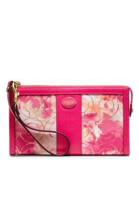 COACH FLORAL ZIPPY WALLET