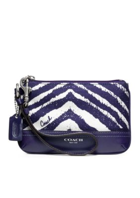 COACH LEGACY ZEBRA PRINT SMALL WRISTLET