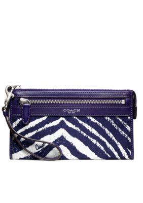 COACH LEGACY ZEBRA PRINT ZIPPY WALLET