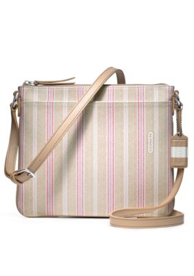 COACH LEGACY WEEKEND TICKING STRIPE SWINGPACK