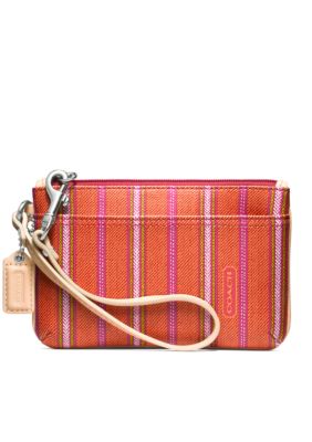 COACH LEGACY WEEKEND TICKING STRIPE SMALL WRISTLET