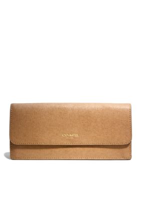 COACH SAFFIANO LEATHER NEW SOFT WALLET