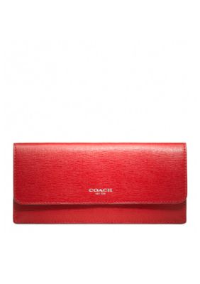 COACH SAFFIANO LEATHER NEW SOFT WALLET