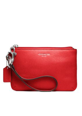 COACH SAFFIANO LEATHER SMALL WRISTLET
