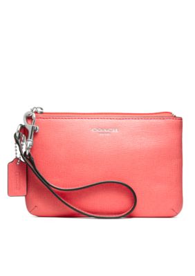 COACH SAFFIANO LEATHER SMALL WRISTLET