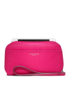 COACH LEATHER EAST/WEST UNIVERSAL CASE