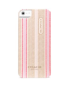 COACH TICKING STRIPE IPHONE 5 CASE