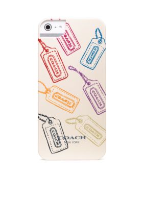COACH HANGTAG MULTI MIX IPHONE 5 CASE