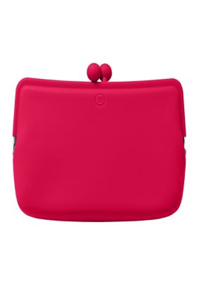 Candy Store Silicone Cosmetic Pouch-Cherry Red