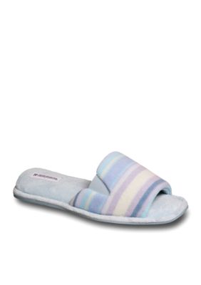 Dearfoams&reg; Open Toe Slippers