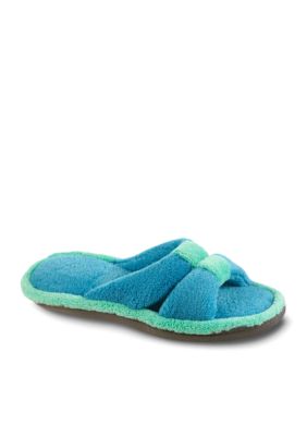 Isotoner Microterry Slide with Center Keeper Slipper